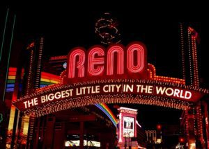Reno NV DISCOUNT REALTOR city downtown sign