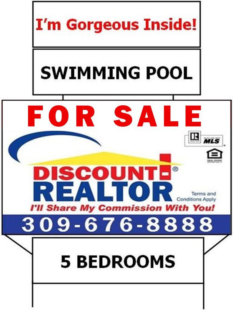 DISCOUNT-REALTOR Peoria Yard Sign