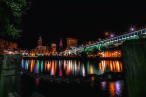 Cleveland OH DISCOUNT REALTOR city skyline Lake Erie