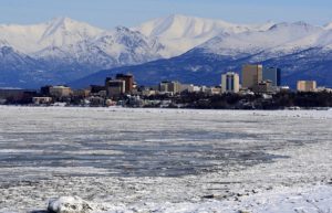 Anchorage AK DISCOUNT REALTOR city skyline