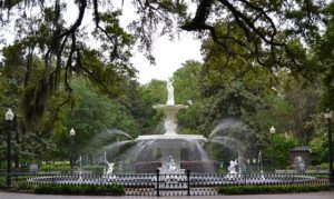 Savannah GA DISCOUNT REALTOR fountain landscape